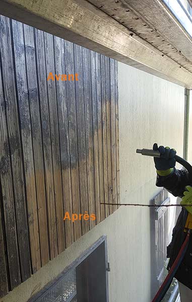 rénovation des chalets ou cabannes en bois par aérogommage dans le Jura et le Doubs