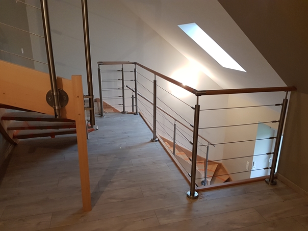 escalier bois, Contemporain, sur mesure Saint-vit, Dole, Dijon 