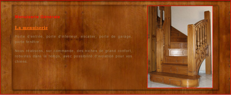 présentation d'un escalier en bois massif chêne par menuisier près de saint vit