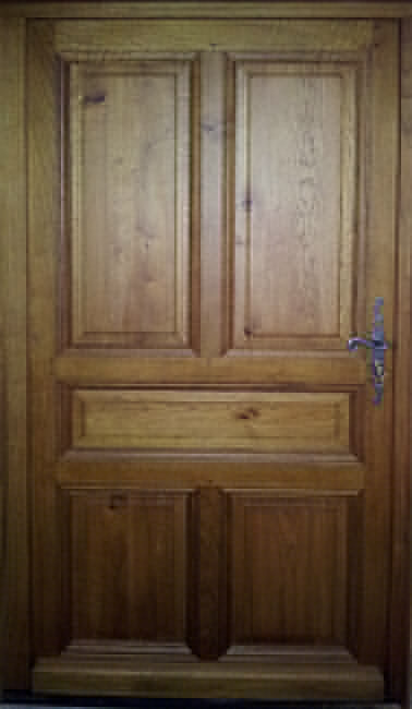 menuisier saint vit porte bois massif   exterieur